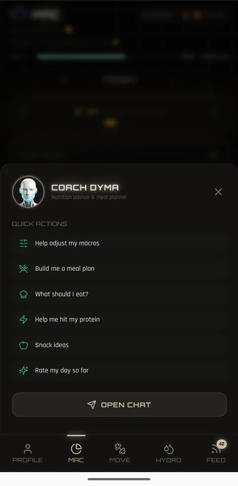 Coach Dyma chat